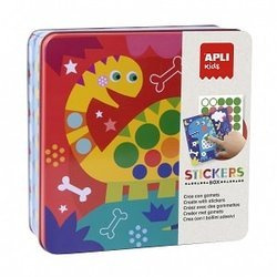 Apli Kids, Zestaw kreatywny z naklejkami - Dinozaury