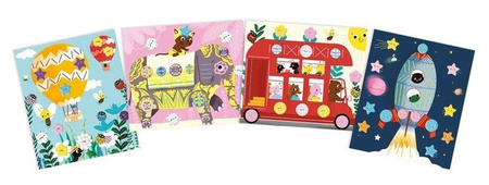 Janod, Zestaw kreatywny Guziki i Pętelki Podróż 5+