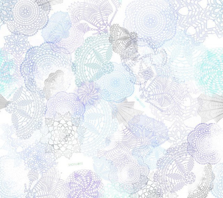 Poduszka bambusowa Boho Szaro - Niebieska - Lullalove