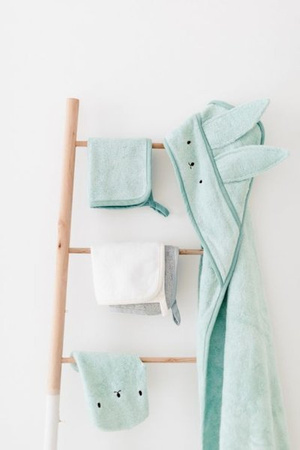 My Memi, 3-pak ręczniczków bambusowych do twarzy / odbijania / mycia Dusty Mint