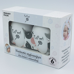 Ochronne słuchawki wygłuszające dla dzieci - Motylki Róż - EciPeci