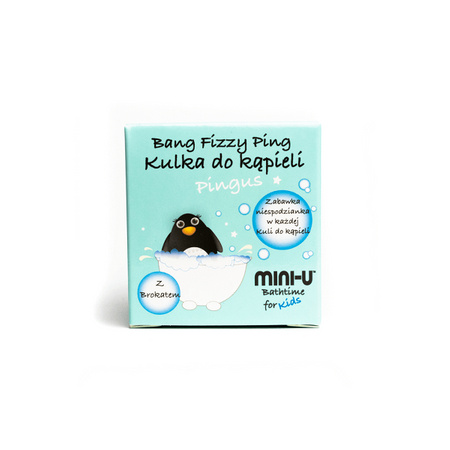 Musująca Kula do Kąpieli Wanilia i Masło Shea z brokatem - Mini-U