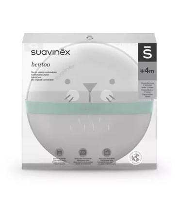 Suavinex, Zestaw Misek do Przechowywania i Karmienia Hygge Mięta