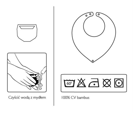 Bambusowy Śliniak z Kauczukowym Gryzakiem SupeRRO Hevea Pink Lullalove