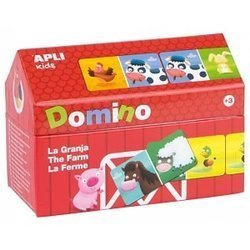 Apli Kids, Domino w kartonowym domku - Farma