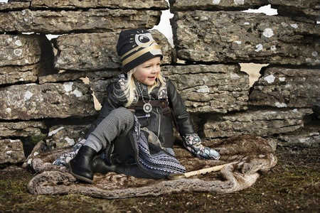 Elodie Details Czapka zimowa Gilded Playful Pepe 0-6 m-cy