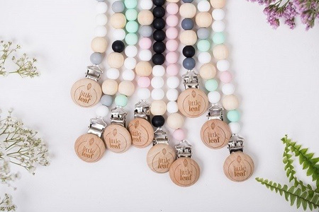 Zawieszka do smoczka - Mint - Little Leaf