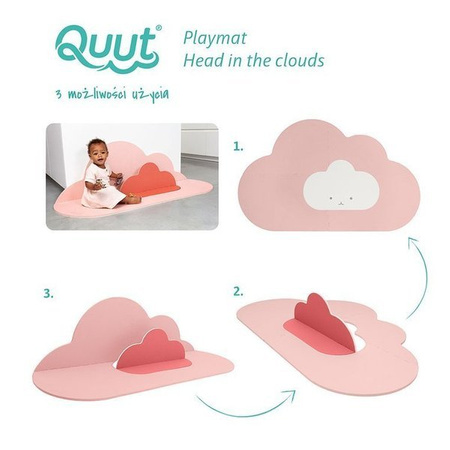 QUUT, Mata do zabawy piankowa podłogowa Chmurka Playmat Blush Rose