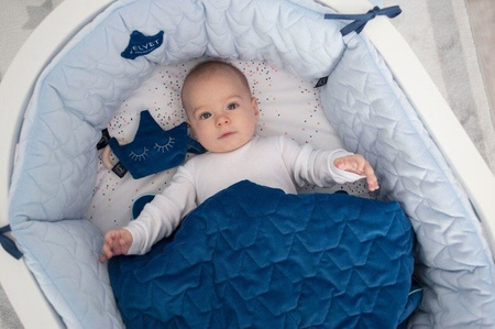 La Millou, Kocyk Średniaka Velvet - It's a White Magic - Smoke Mint