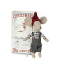 Maileg, Świąteczna Myszka - Christmas Mouse in box - Big Brother