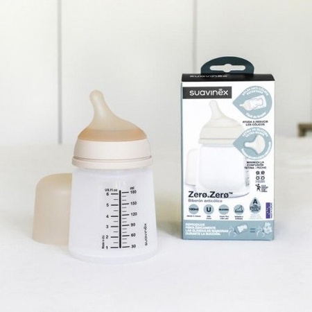 Butelka Zero Zero 180ml S wolny przepływ - Suavinex