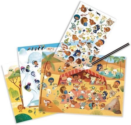 Djeco, Zestaw Kalkomanii Krainy