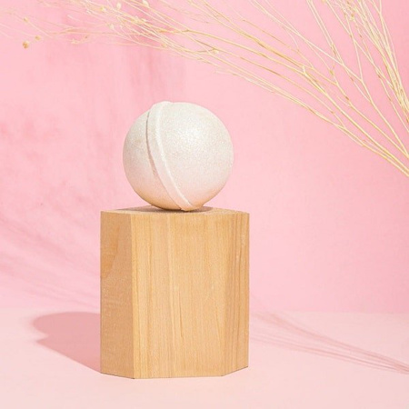 Musująca Kula do Kąpieli Wanilia i Masło Shea z brokatem - Mini-U