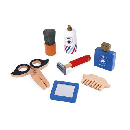 Janod, Kosmetyczka z 7 akcesoriami Zestaw do golenia