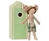 Maileg, Tata Myszka z przebieralnią - Beach mice Dad In Cabine