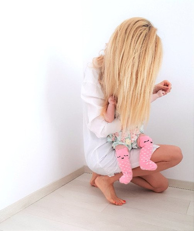 Podkolanówki Kotki - Lilka Różowa Kotka Mama's Feet