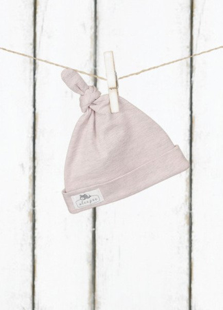 Sleepee, Czapeczka krasnal 2 pak - Jasny Szary i Róż - 2-4 mce