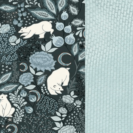 La Millou, Kocyk Średniaka Velvet - It's a White Magic - Smoke Mint