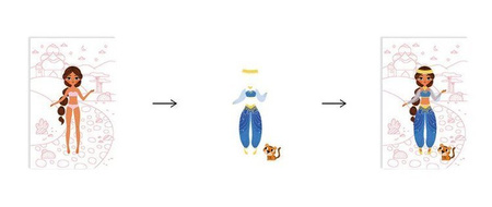 Janod, Zeszyt artystyczny Pokaz mody Księżniczki z Bajek