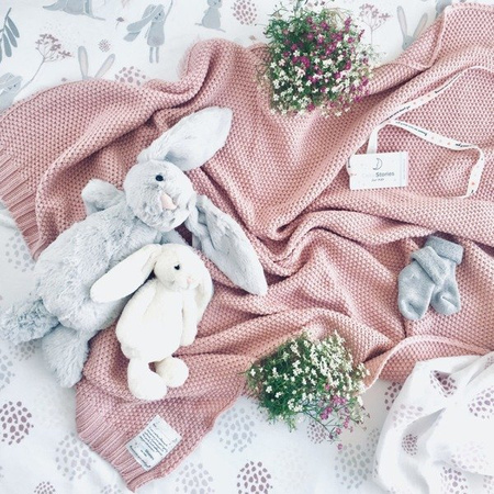 Kocyk Cotton Classic Zamglony Róż ColorStories