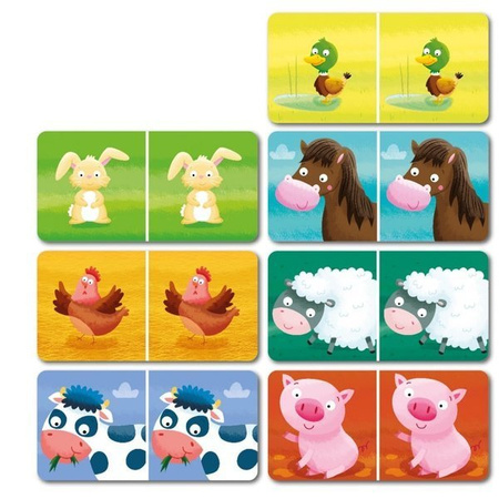 Apli Kids, Domino w kartonowym domku - Farma