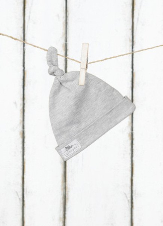 Sleepee, Czapeczka krasnal 2 pak - Jasny Szary i Róż - 0-2 mce