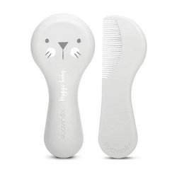 Zestaw szczotka i grzebyk Hygge Baby - Szary - Suavinex