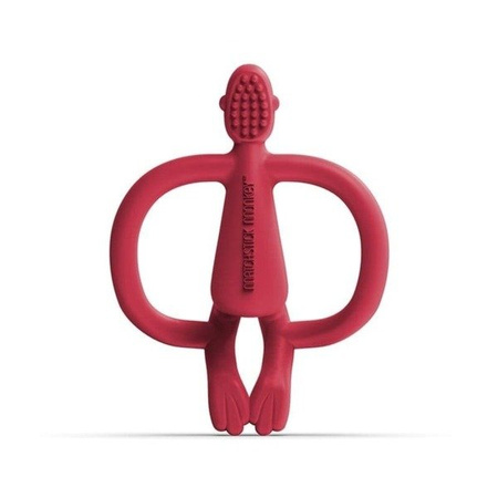 Matchstick Monkey, Gryzak masujący ze szczoteczką - Velvet Red