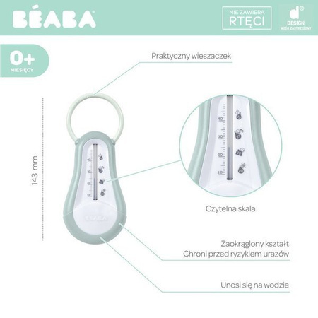 Beaba - Termometr do kąpieli Green Blue