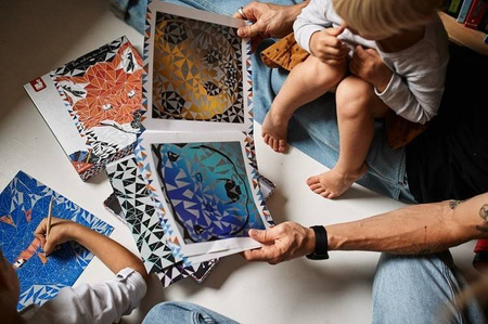 Janod, Zestaw kreatywny Do zdrapywania Animetrics 7+