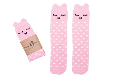 Podkolanówki Kotki - Lilka Różowa Kotka Mama's Feet