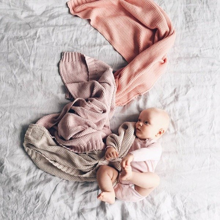 Kocyk Cotton Classic Zamglony Róż ColorStories