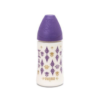 Butelka do karmienia Premium - Haute Couture - Fioletowa - 270 ml - Suavinex