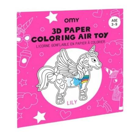 Niezwykła kolorowanka 3D Lily  - Omy Design